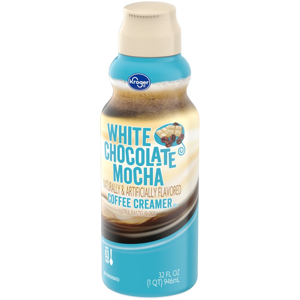 slide 4 of 4, Kroger White Chocolate Mocha Coffee Creamer, 32 fl oz
