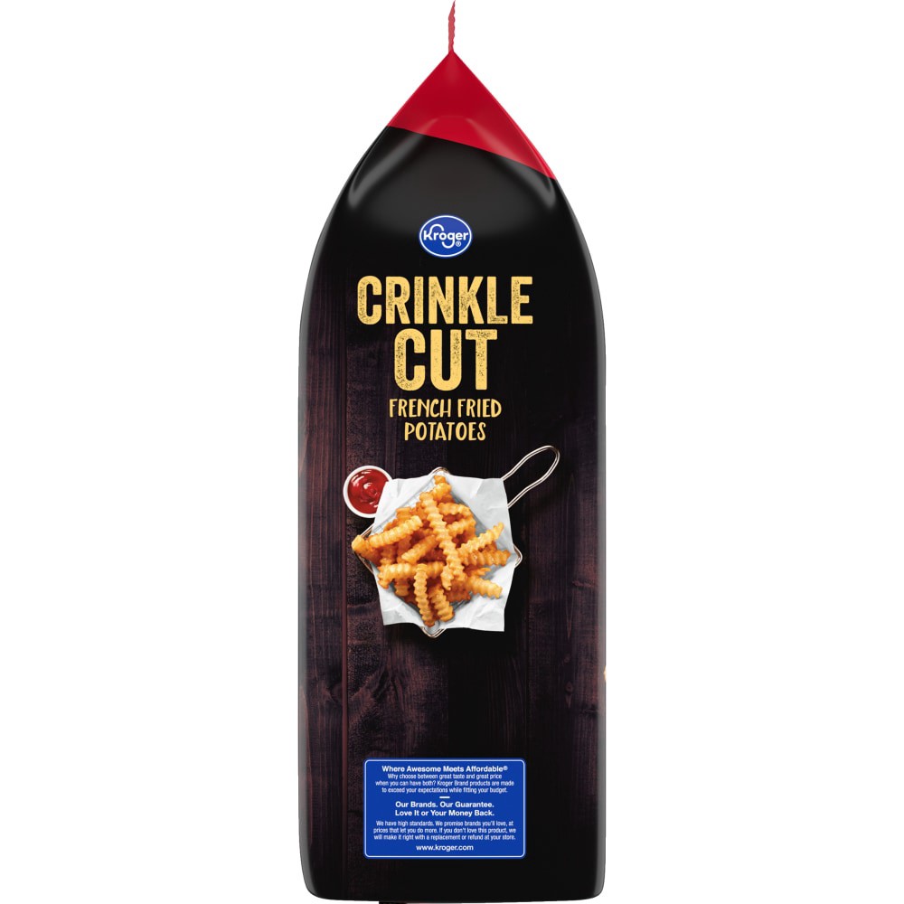 slide 3 of 4, Kroger Crinkle Cut French Fries Bag, 32 oz