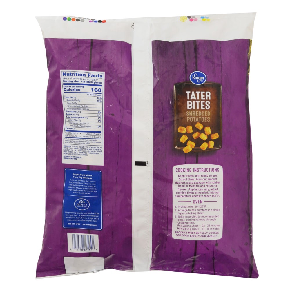 slide 2 of 3, Kroger Tater Bites, 5 lb