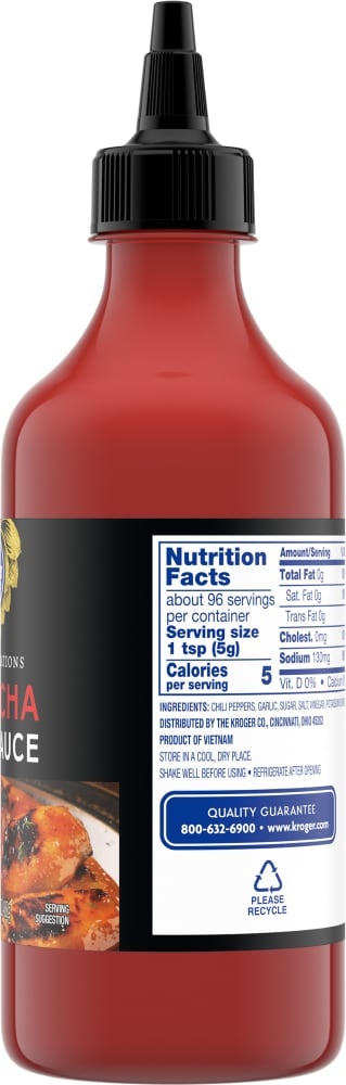 slide 4 of 4, Kroger Sriracha Sauce, 17 oz