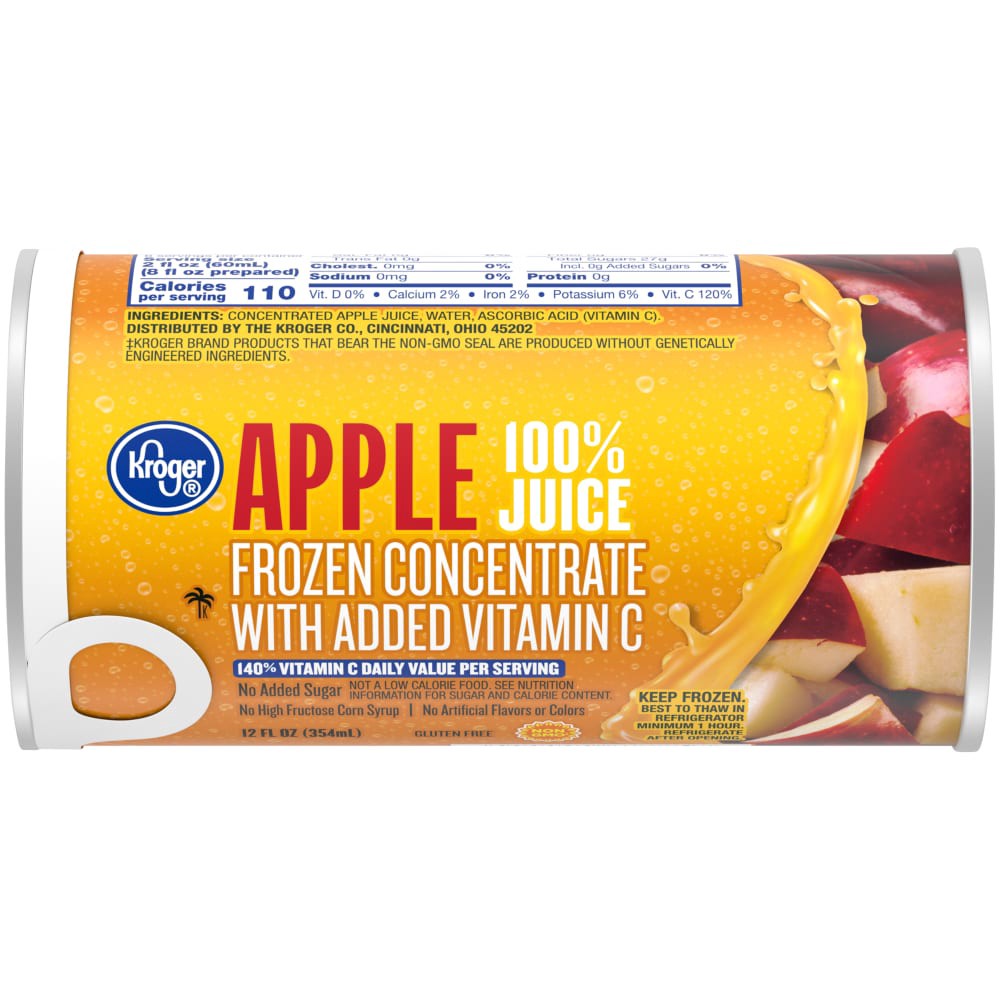 slide 2 of 3, Kroger Frozen Apple Juice Concentrate, 12 fl oz
