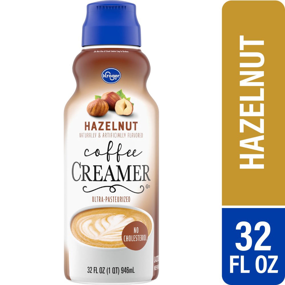 slide 4 of 4, Kroger Hazelnut Coffee Creamer, 32 fl oz