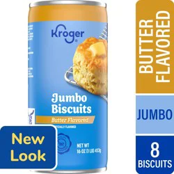 Kroger Butter Flavored Ready-To-Bake Jumbo Biscuits