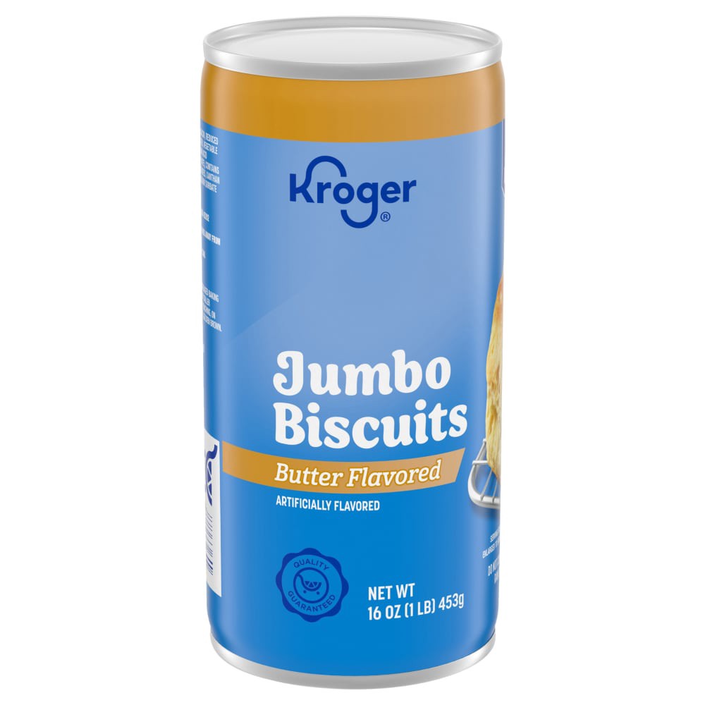 slide 4 of 4, Kroger Butter Flavored Ready-To-Bake Jumbo Biscuits, 8 ct; 16 oz