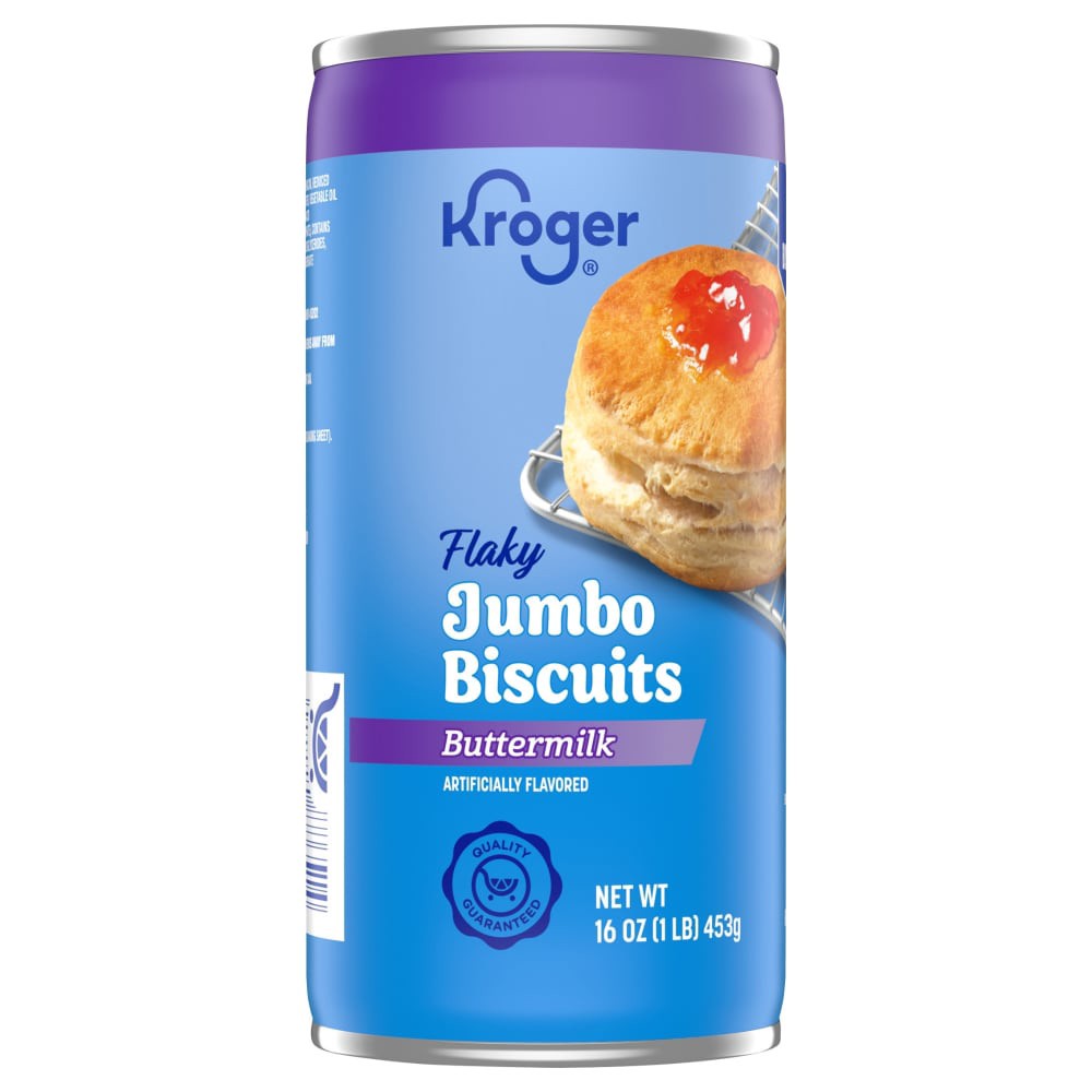 slide 2 of 2, Kroger Flaky Buttermilk Jumbo Biscuits, 8 ct; 16 oz