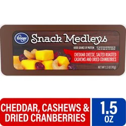 Kroger Cheddar Cheese Cranberry & Cashew Snack Medleys