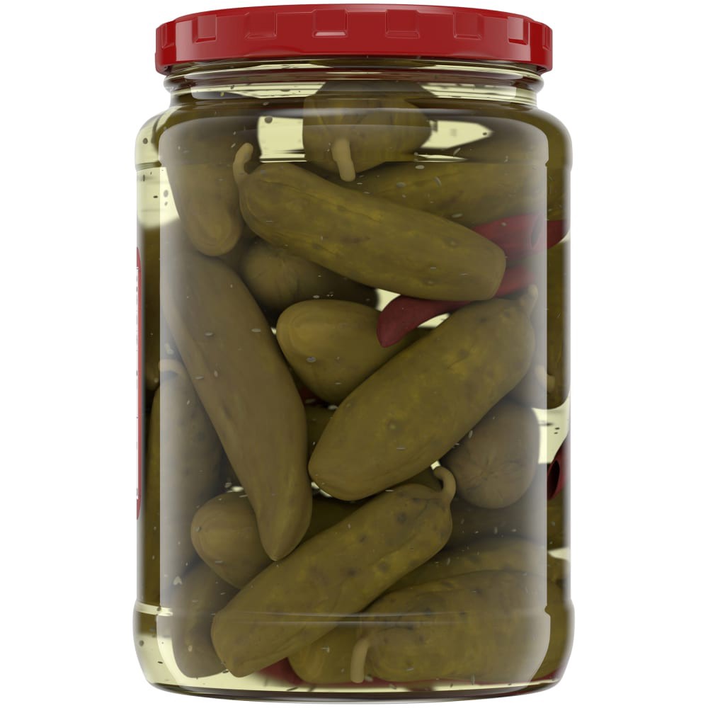 slide 5 of 5, Kroger Zesty Hot Dill Zingers, 24 fl oz