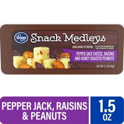 Kroger Snack Medley - Pepperjack Cheese Raisins & Honey Roasted Peanuts