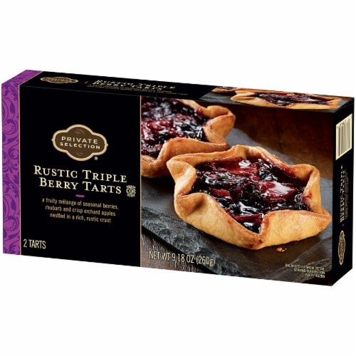 slide 3 of 3, Private Selection Rustic Triple Berry Tarts, 2 ct; 4.59 oz