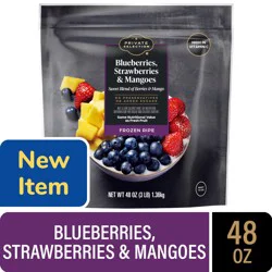 Private Selection Frozen Blueberries Strawberries & Mangoes