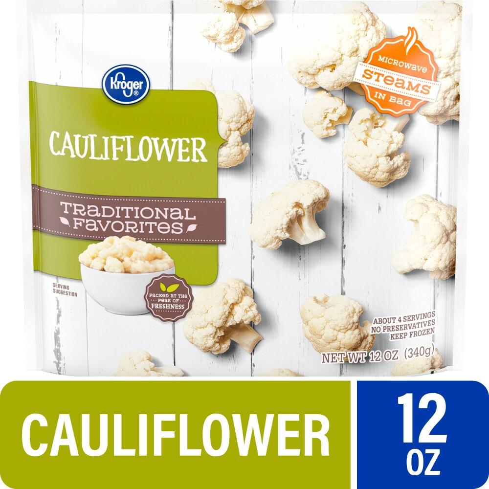 slide 3 of 3, Kroger Traditional Favorites Cauliflower, 12 oz