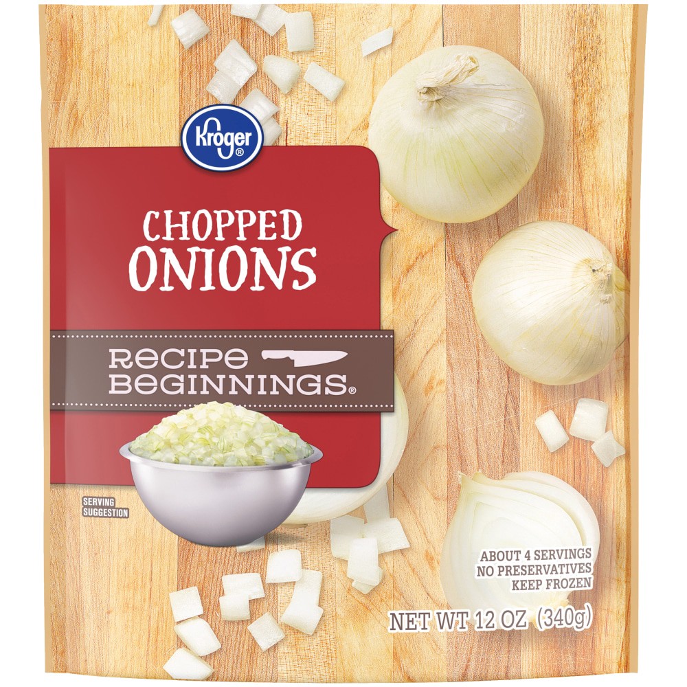 slide 2 of 3, Kroger Recipe Beginnings Frozen Chopped Onions, 12 oz