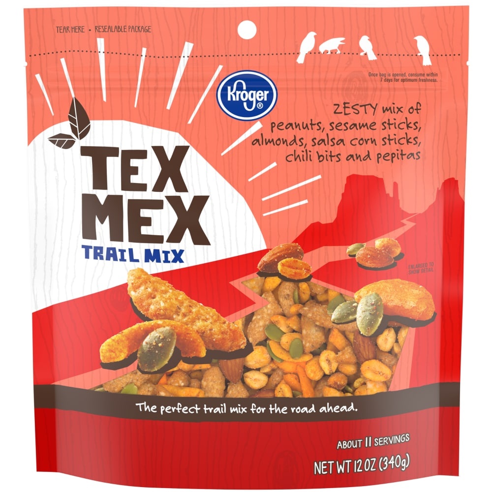 slide 1 of 1, Kroger Tex Mex Trail Mix, 12 oz