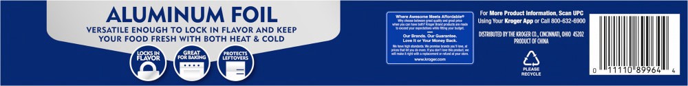 slide 4 of 4, Kroger Aluminum Foil, 25 sq ft