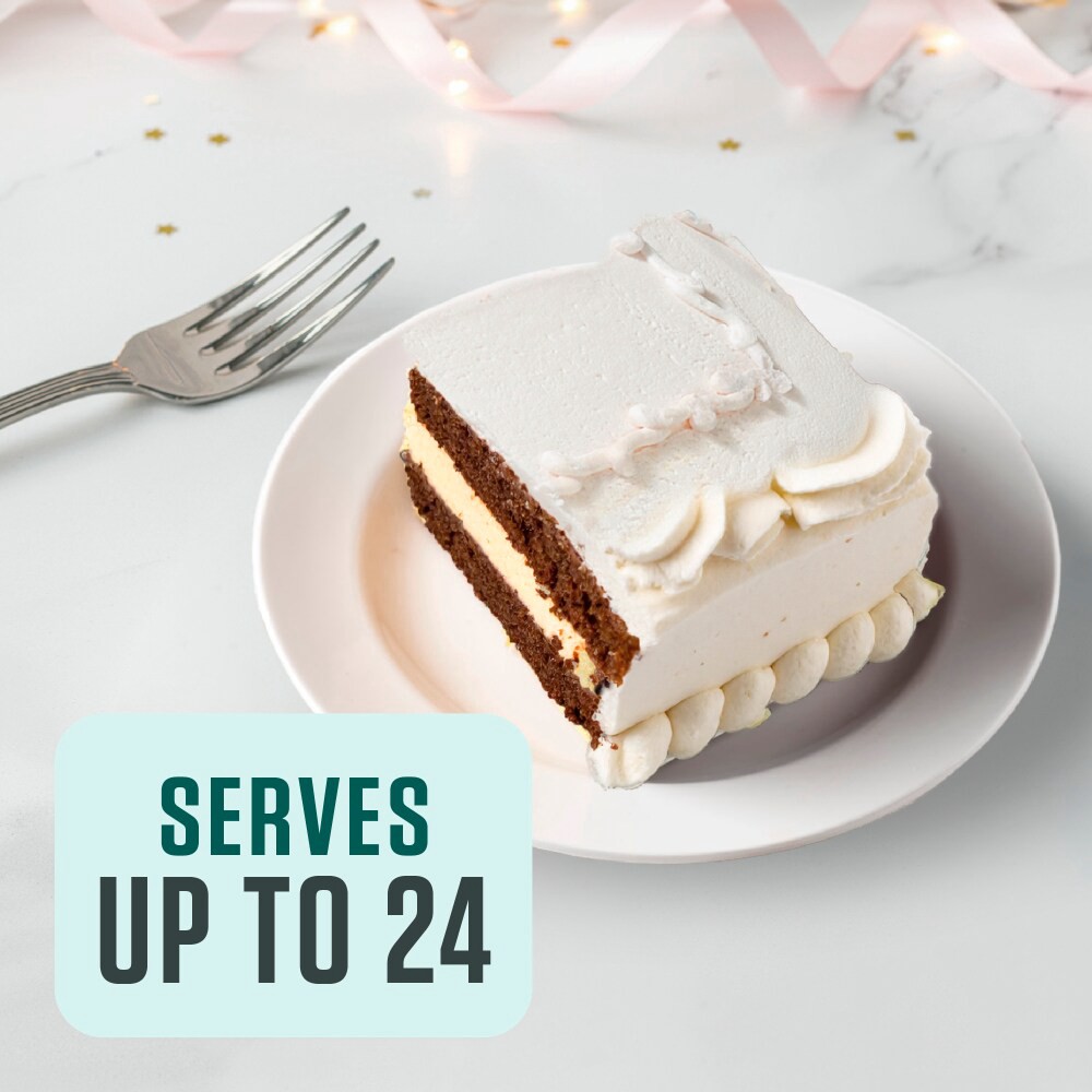 slide 3 of 4, Bakery Fresh Goodness Chocolate Sheet Cake With Bavarian Creme Filling & White Icing, 72 oz