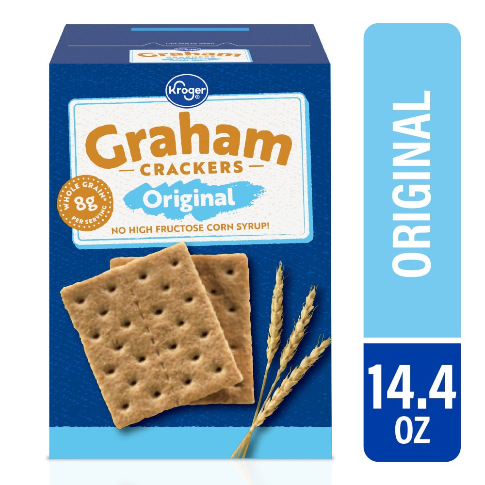 slide 2 of 4, Kroger Original Graham Crackers, 14.4 oz