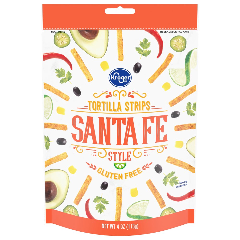 slide 3 of 3, Kroger Santa Fe Tortilla Strips, 4 oz