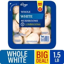 Kroger Whole White Mushrooms