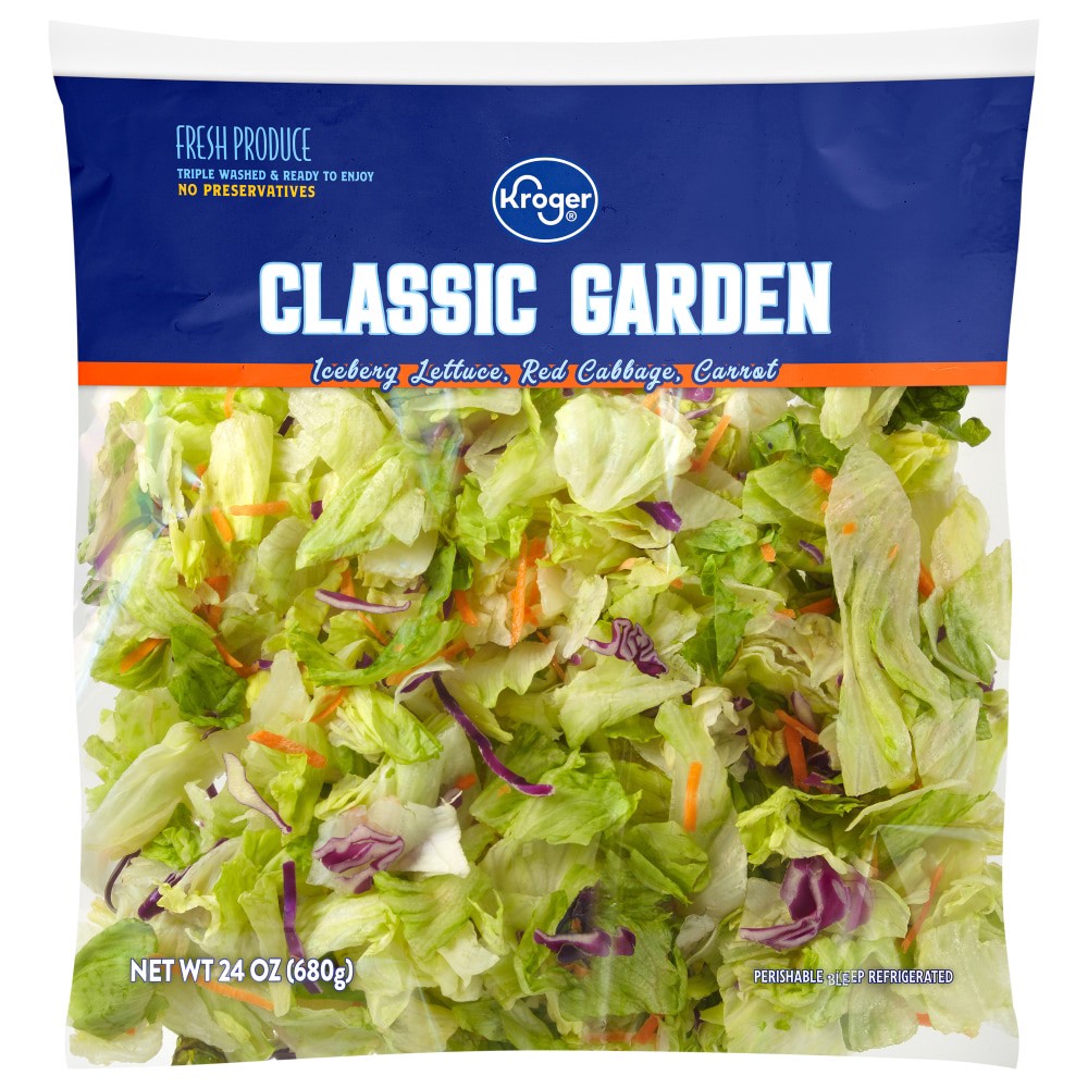slide 2 of 2, Kroger Classic Garden Salad, 24 oz