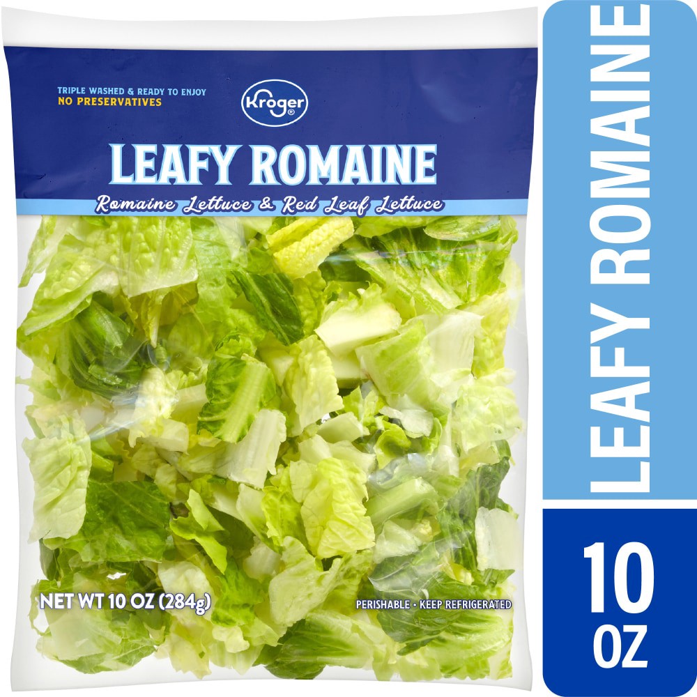slide 2 of 3, Kroger Leafy Romaine Salad, 10 oz