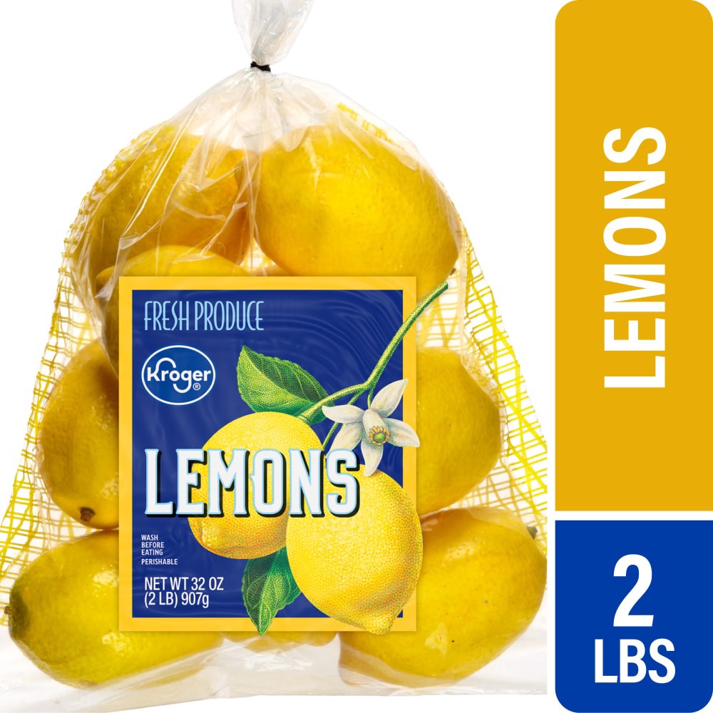 slide 1 of 5, Kroger® Fresh Lemons Bag, 2 lb