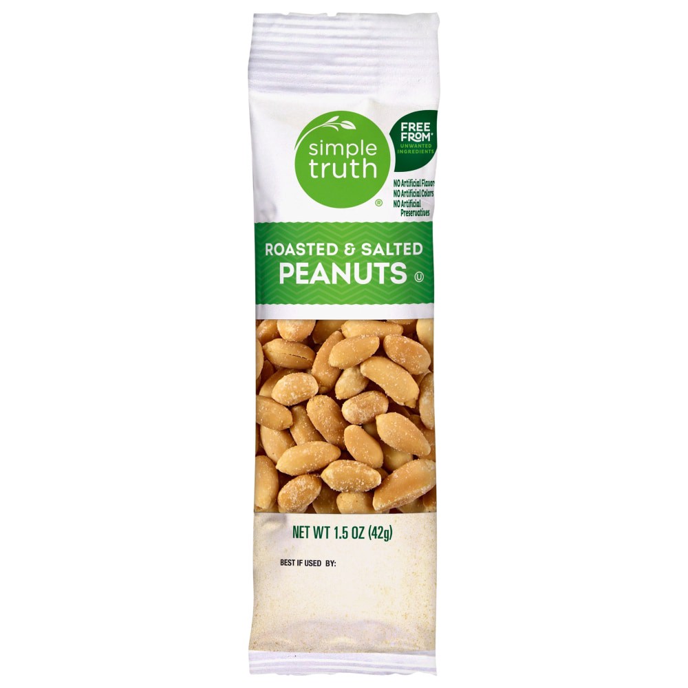 slide 2 of 2, Simple Truth Roasted Peanuts With Sea Salt - 1.5 oz, 1.5 oz