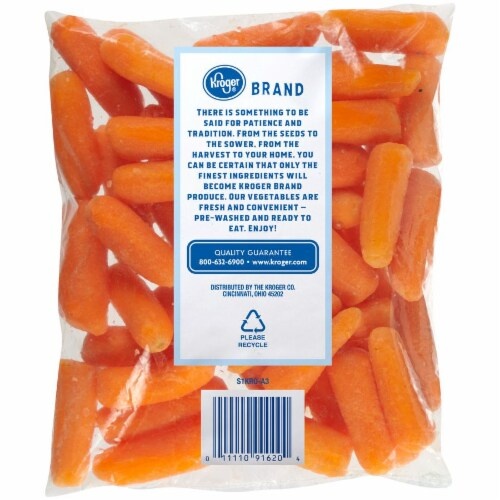 slide 2 of 2, Kroger Cut & Peeled Baby Carrots, 1 lb