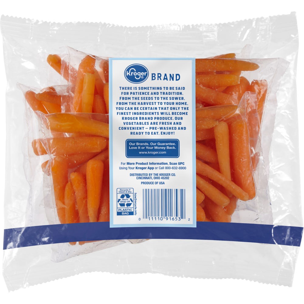 slide 2 of 2, Kroger Petite Carrots Snack Pack, 4 ct; 3 oz