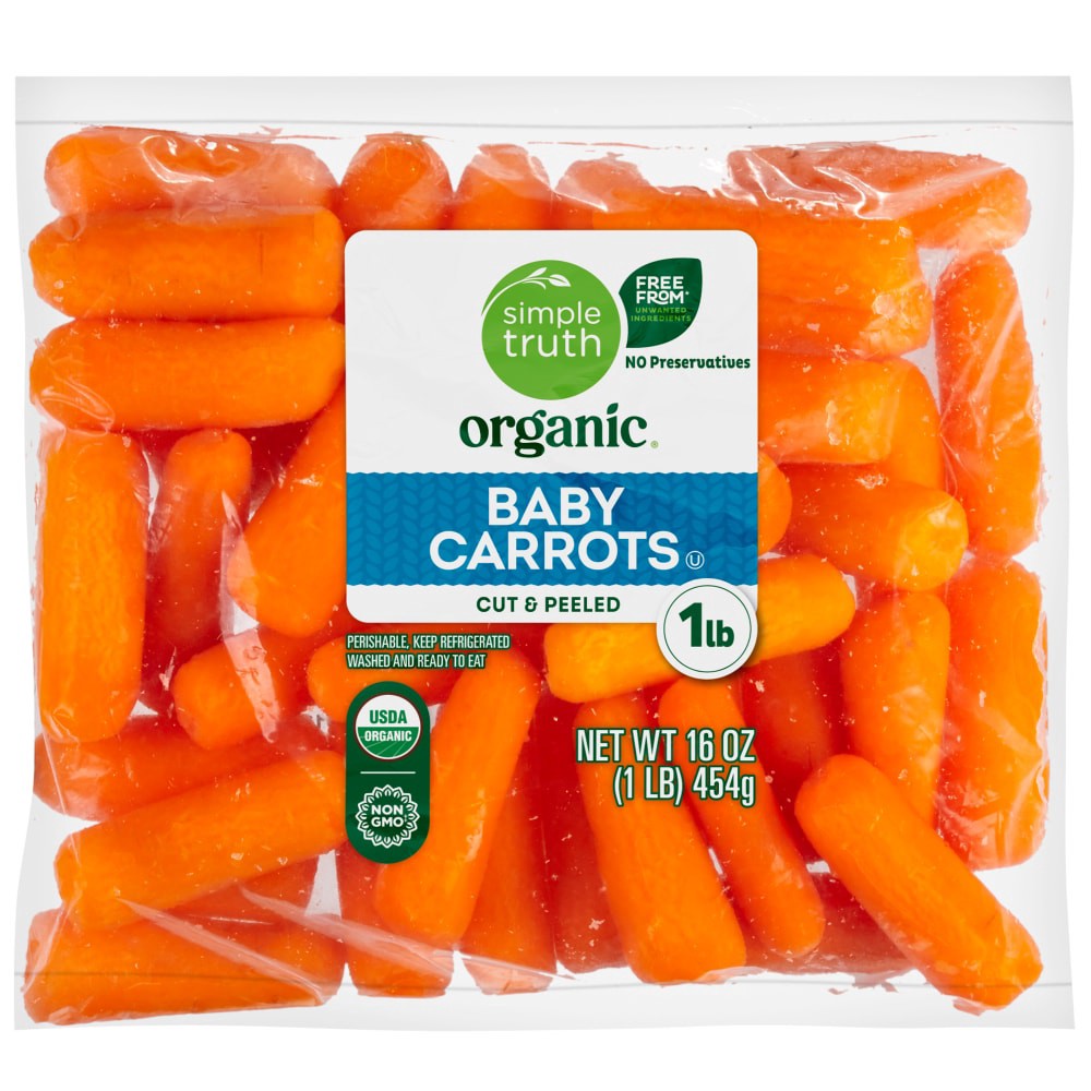 slide 2 of 2, Simple Truth Organic Baby Carrots, 1 lb