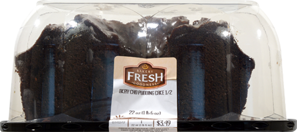 slide 3 of 4, Bakery Fresh Chocolate Pudding Cake Half, 44 oz