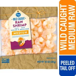 Kroger Wild Caught Peeled & Deveined Medium Raw Shrimp