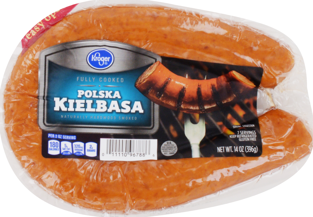 slide 1 of 2, Kroger Polska Kielbasa Sausage, 14 oz