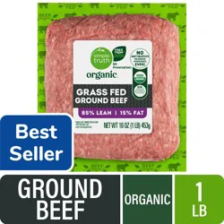 Simple Truth Organic Ground Beef 85% Lean Grass Fed