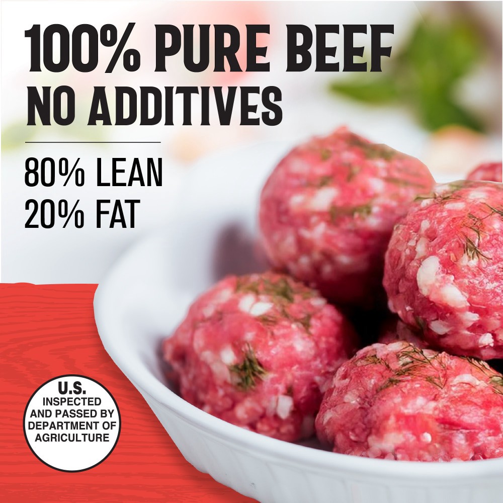slide 2 of 2, Kroger Ground Beef 80% Lean, 1 lb
