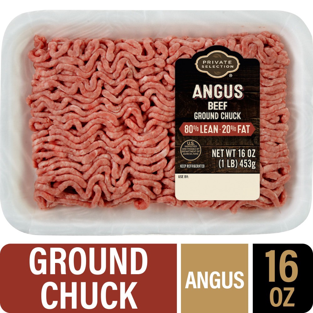 slide 2 of 4, Angus Beef Ground Chuck 80/20, 16 oz