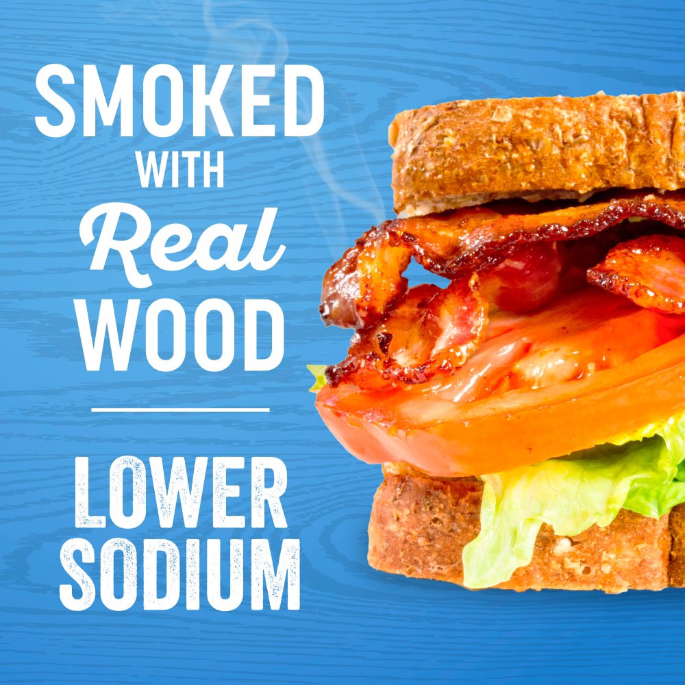slide 2 of 2, Kroger Lower Sodium Naturally Hardwood Smoked Bacon, 16 oz