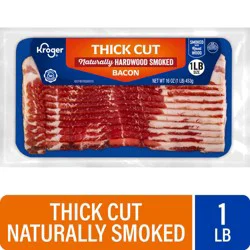 Kroger Thick Cut Naturally Hardwood Smoked Bacon