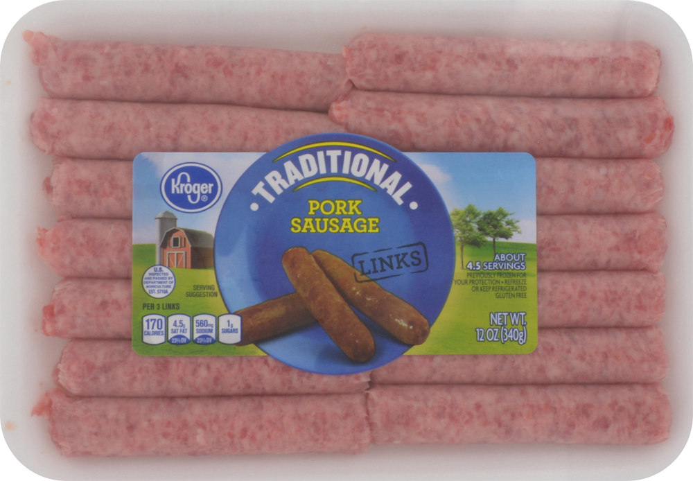 slide 2 of 3, Kroger Original Breakfast Sausage Links, 12 oz