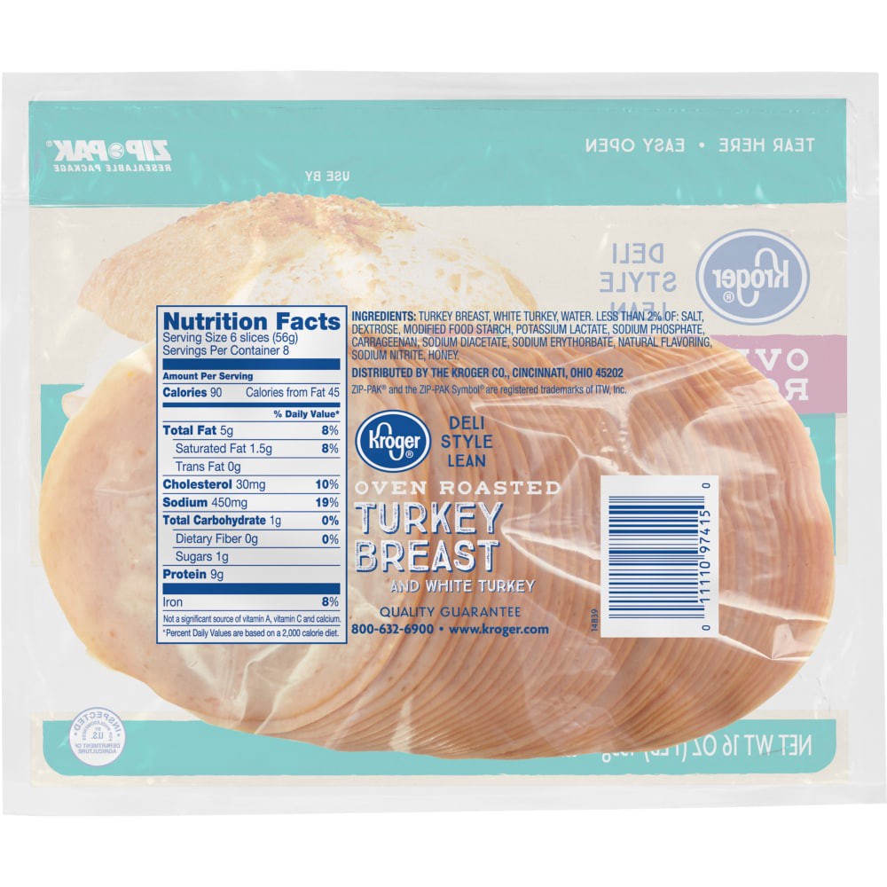 slide 2 of 2, Kroger Oven Roasted Turkey Breast, 16 oz