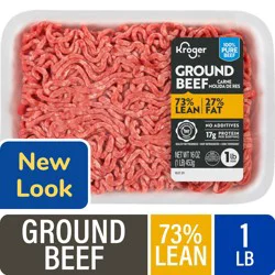 Kroger® 73/27 Ground Beef Tray 1 LB