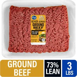 Kroger® 73/27 Ground Beef Tray 3 LB