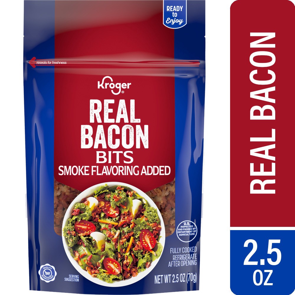 slide 3 of 5, Kroger Real Bacon Bits, 2.5 oz