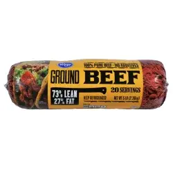 Kroger 73/27 Ground Beef Roll