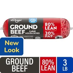 Kroger® 80/20 Ground Beef Roll 3 LB