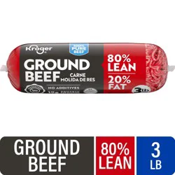 Kroger® 80/20 Ground Beef Roll 3 LB