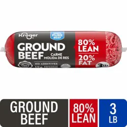Kroger® 80/20 Ground Beef Roll 3 LB