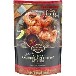 Private Selection Wild Caught Argentinean Red Raw Extra Large Easy Peel Shrimp