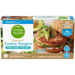 Simple Truth Natural Turkey Burgers