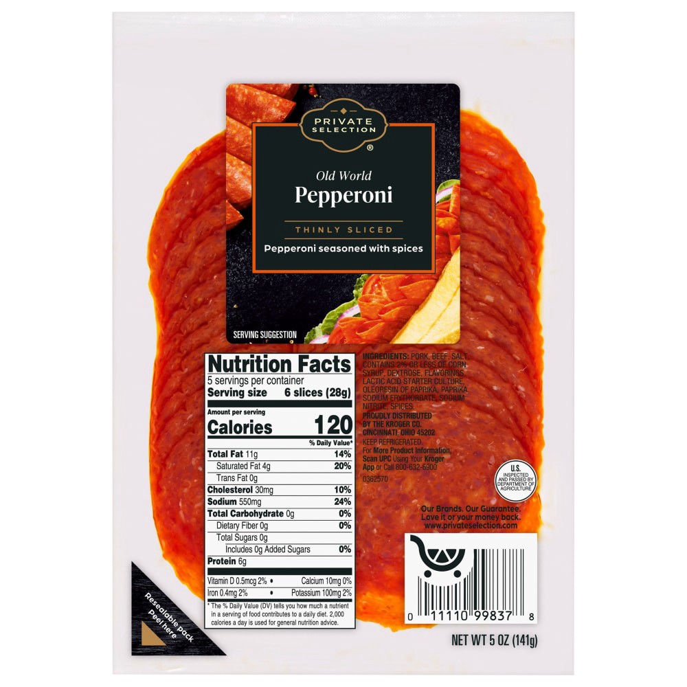 slide 5 of 5, Private Selection Old World Pepperoni, 5 oz