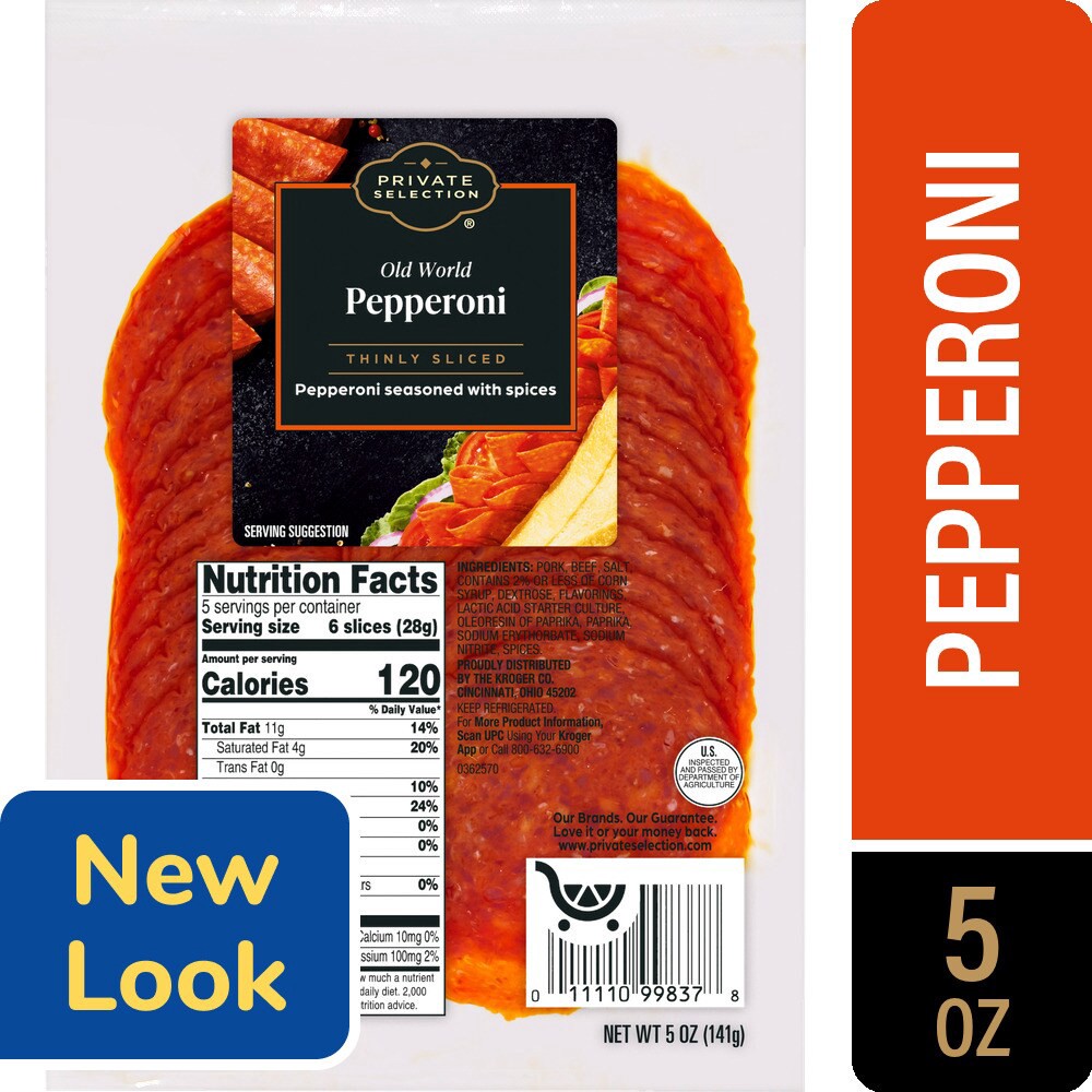 slide 4 of 5, Private Selection Old World Pepperoni, 5 oz